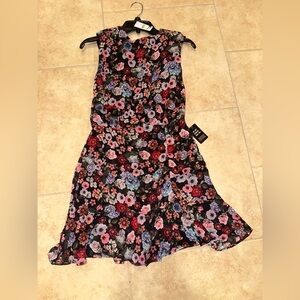 Express Black Floral Dress